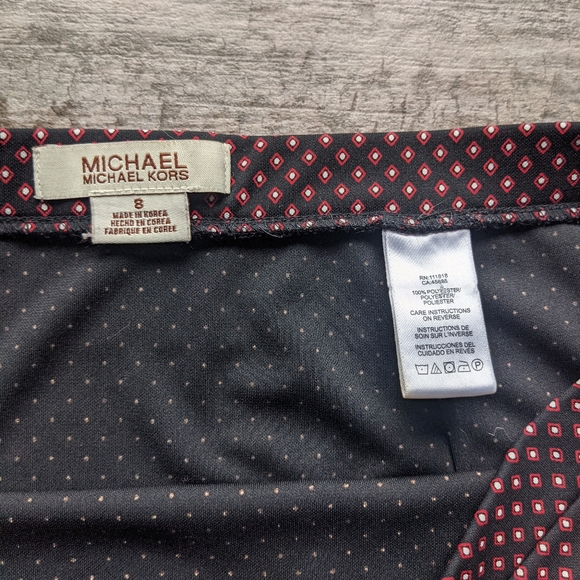 MICHAEL MICHAEL KORS Diamond Pattern Ruffle Skirt Elastic Waist - Picture 3 of 3